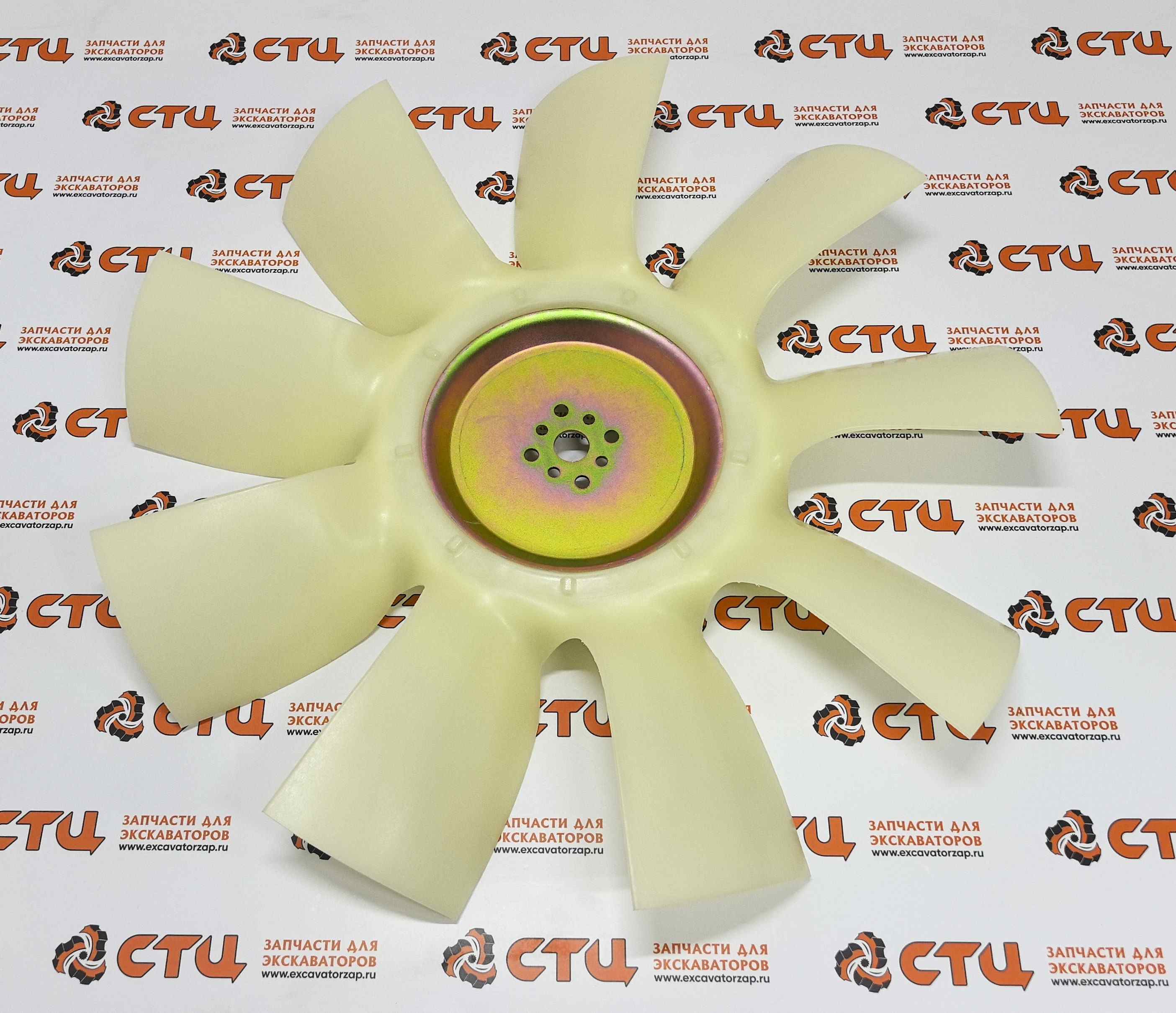 Вентилятор 11N6-00340 (аналог, КНР) охлаждения двигателя экскаватора HYUNDAI R210, R215