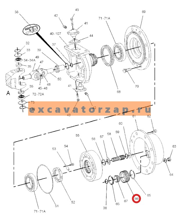 Запчасти для CAT 428/432/434/444