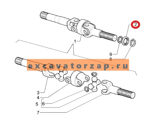 Запчасти для New Holland b90, b110, b115