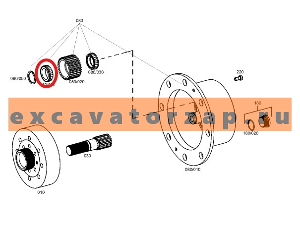 Запчасти для CAT 428/432/434/444