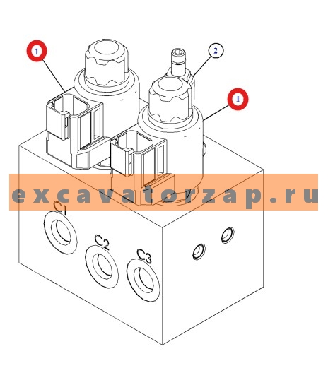 Запчасти для CAT 428/432/434/444